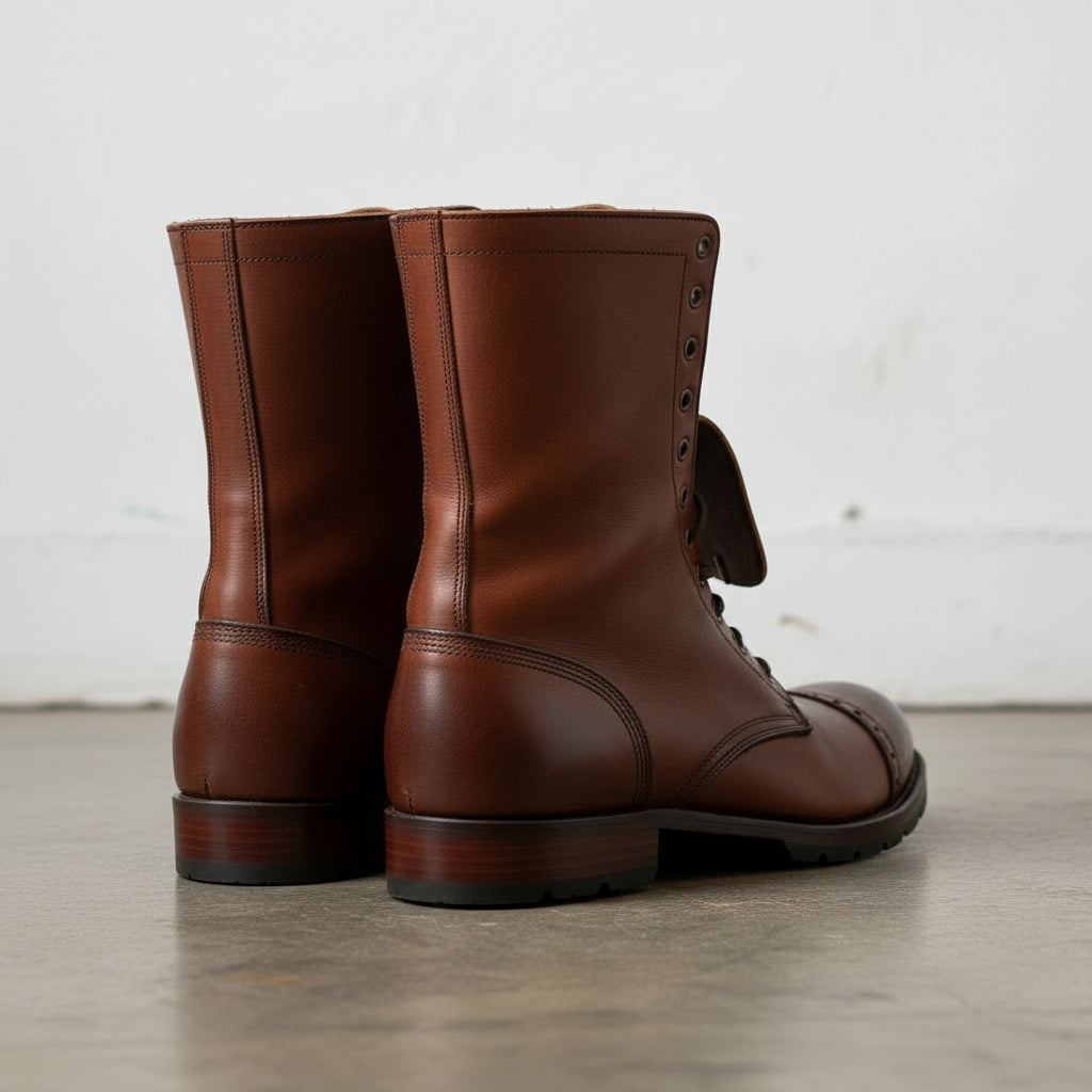 Handcrafted Men’s Cap-Toe Ankle Boots, Smart Casual Style