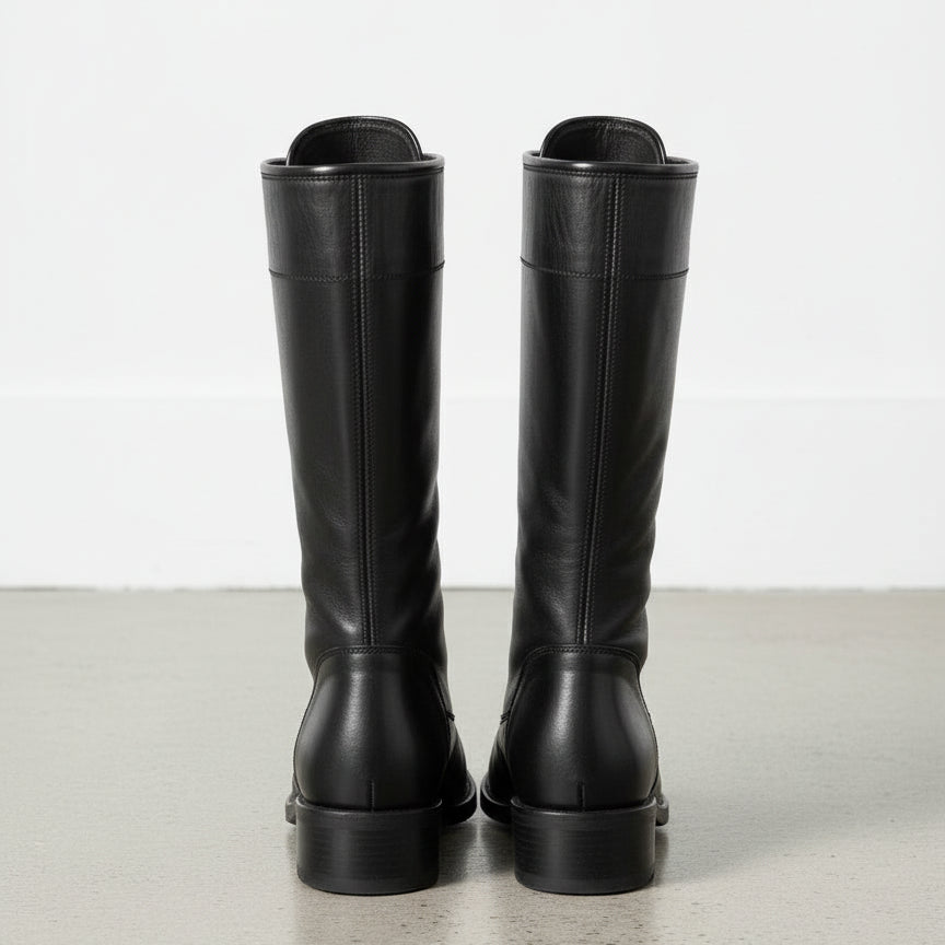 New Handmade Mens Style Superb Leather Boots Long Men Boot Leather