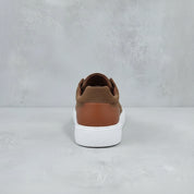 Men's Brown Suede Slip-On Sneakers