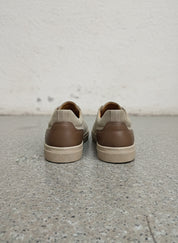 Men's Tan Suede Slip-On Sneakers