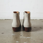 Men Gray Suede Ankle Boots, Zipper Ankle Boots, Leather Boots