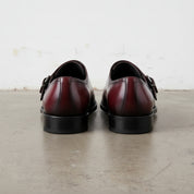 Handmade Men's Cow Genuine Leather Buckle Dress Shoes