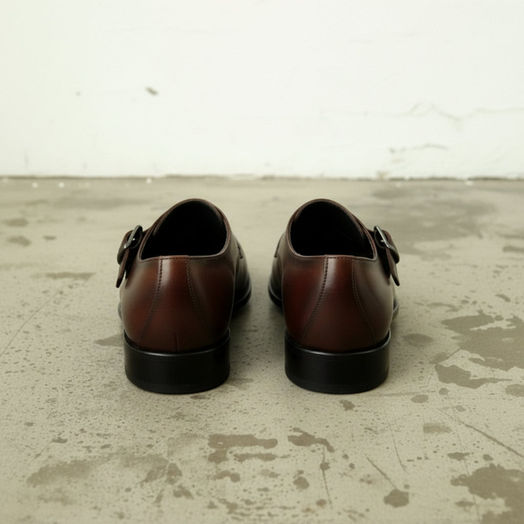 Handmade Men's Brown Leather Dress Shoes, Brown Leather Formal Shoes for Men