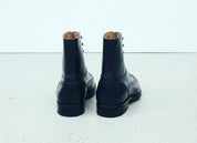Handmade Mens Navy Blue Wingtip Brogue Dress Boots, Men Ankle Leather Boot