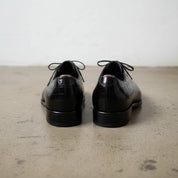 Handmade Men's Black Crocodile Oxfords Dress Shoes