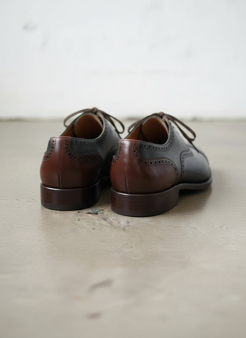 Mens Two Tone Oxfords Wedding Shoes, Mens Leather Dress Shoes, Mens Shoes