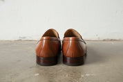 Handmade Tassel Moccasin Classic Tan Slip On Full Grain Leather Men's Dress Shoes