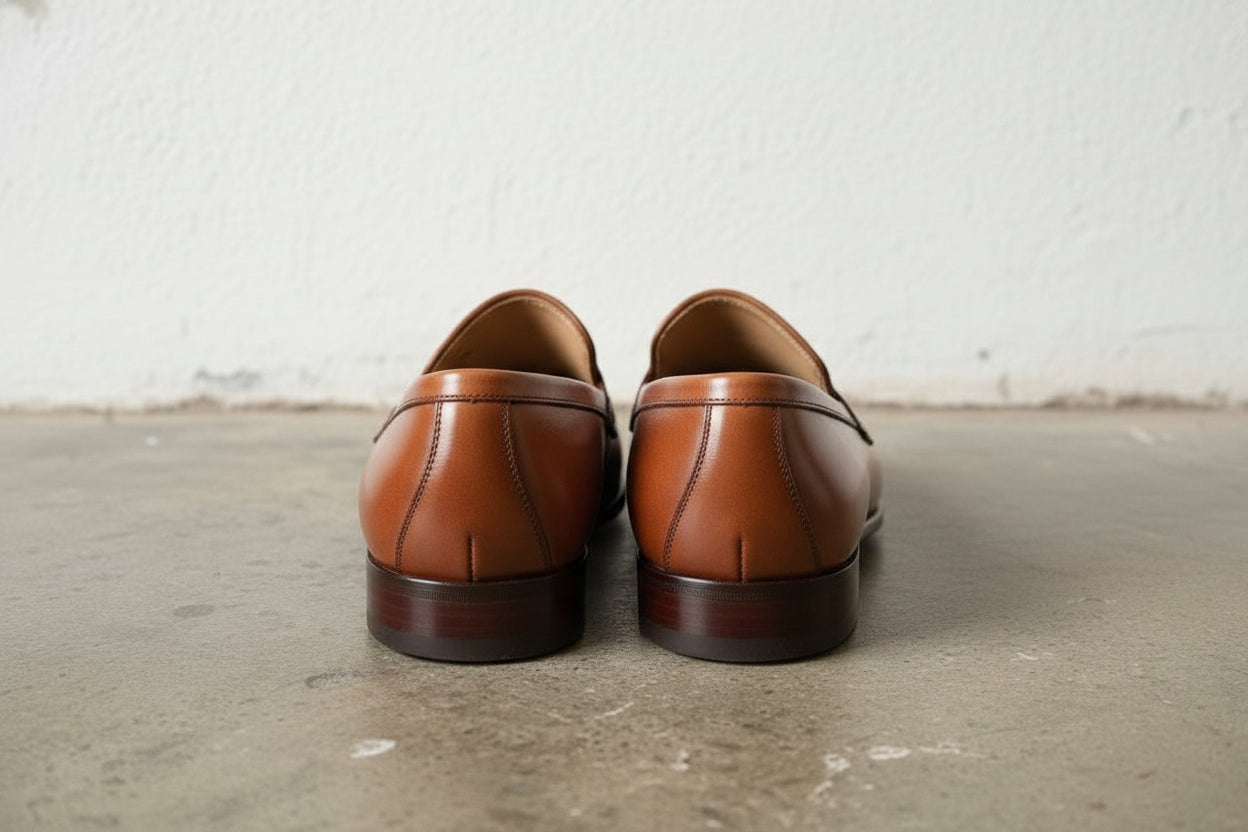 Handmade Tassel Moccasin Classic Tan Slip On Full Grain Leather Men's Dress Shoes