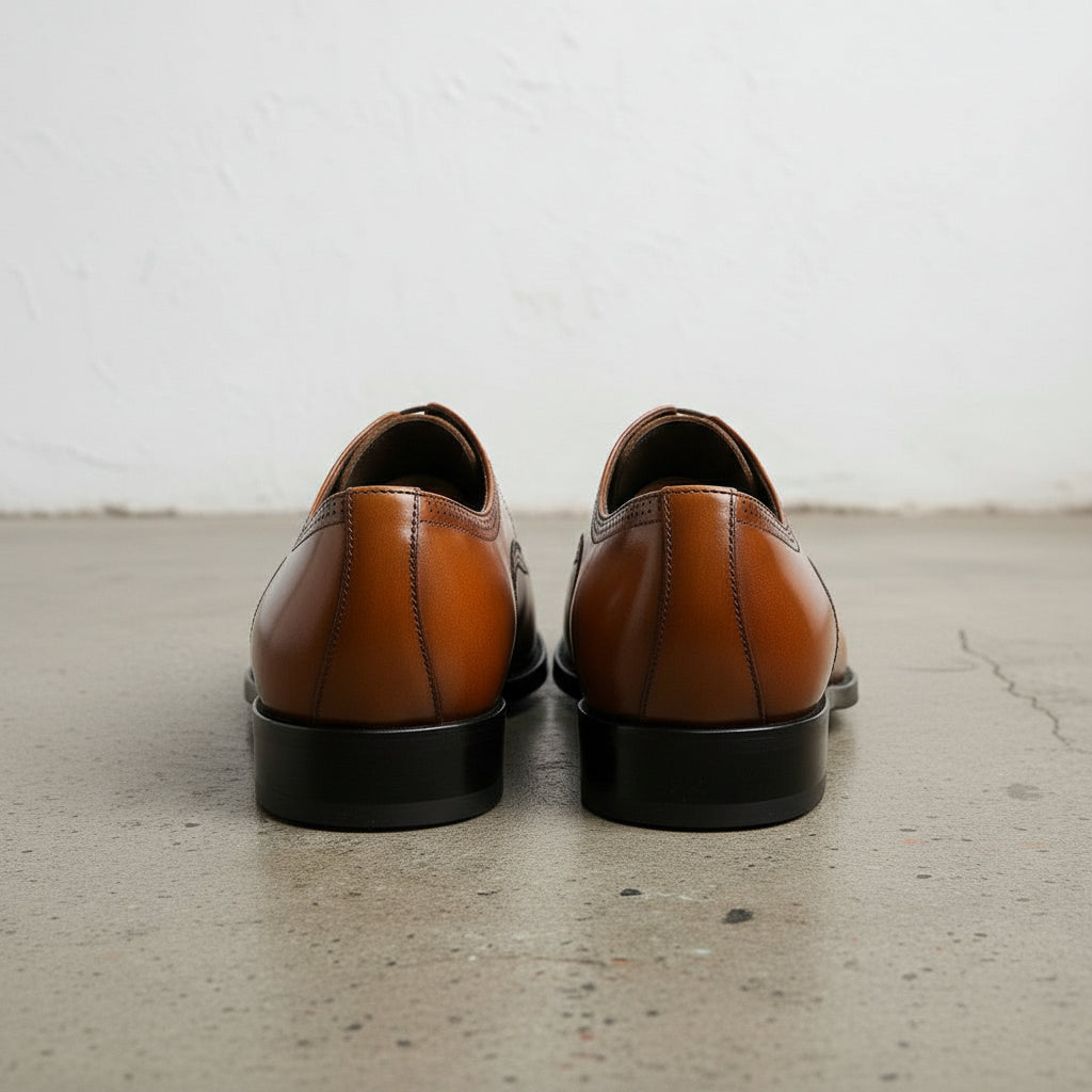 Men's Leather Oxford Dress Shoes - Handmade Luxury Footwear