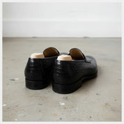 Men's Crocodile Patterned Moccasin Dress Shoes