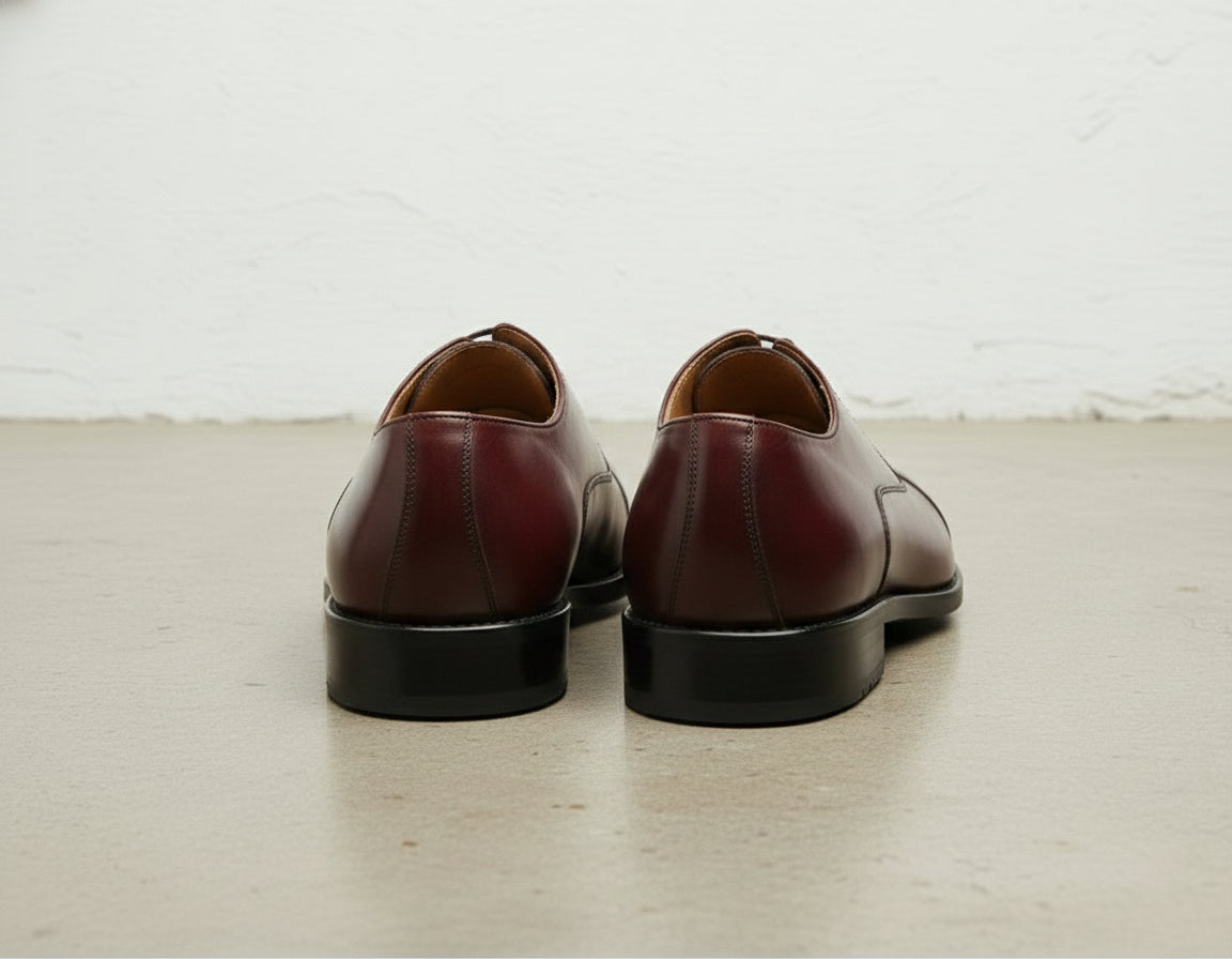 Handcrafted Men's Brown Oxford Dress Shoes