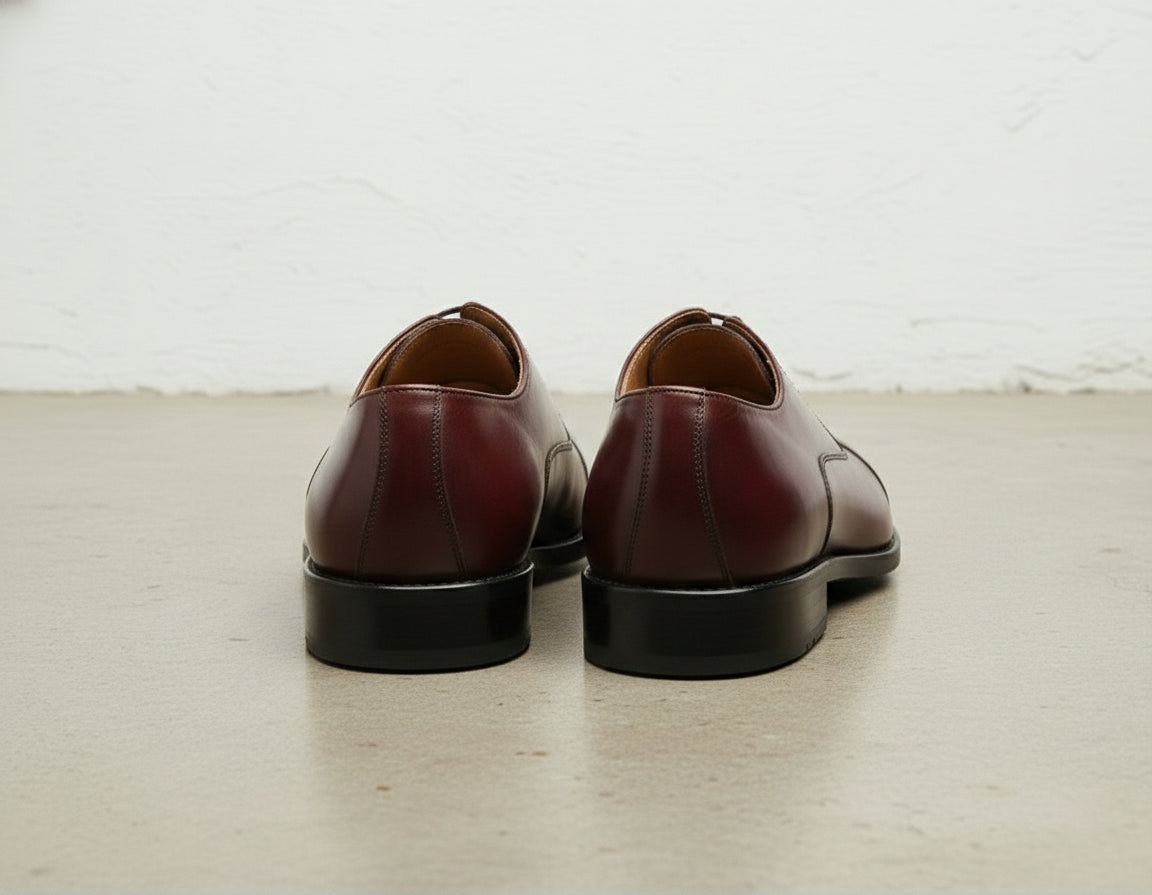 Handcrafted Men's Brown Oxford Dress Shoes