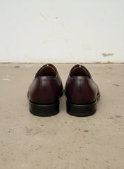 Handcrafted Burgundy Whole Cut Oxford Leather Dress Shoes