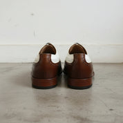 Handmade Men's Two Tone Leather Wingtip Spectator Shoes