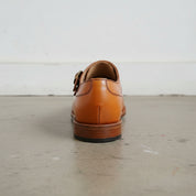 Handmade Men's Tan Double Monk Dress Shoes