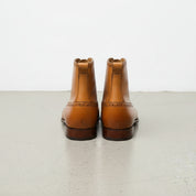 Handmade Men's Wingtip Brogue Lace Up Dress Boots