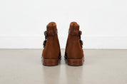 Handcrafted Men's Brown Suede Jodhpurs Boots