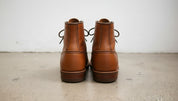 Handmade Men's Tan Brown Leather Ankle Boots