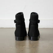 Handmade Men's Black Suede Jodhpurs Boot, Men Black Ankle Boots