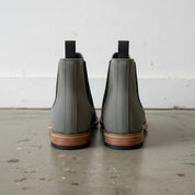 Handmade Men's Gray Suede Chelsea Ankle Boots