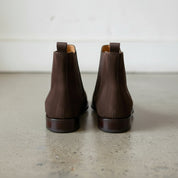 Handmade Men's Brown Suede Ankle Chelsea Boots