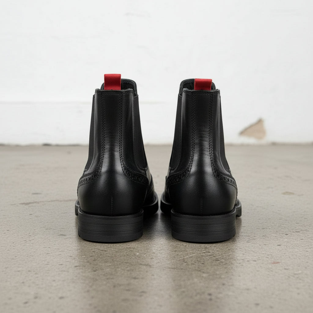 Handmade Unisex Patent Cow Leather High Ankle Boots