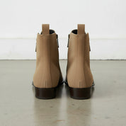 Handmade Men's Full Grain Suede Zipper High Ankle Boots