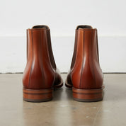 Handmade Men Tan Color Calf Leather Chelsea Dress Boot, Men Ankle Boot