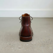 Handcrafted Men's Maroon Lace-Up Ankle Dress Boots