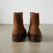 Handcrafted Men's Suede Ankle Boots with Zipper
