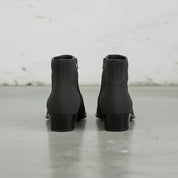 Men's Dark Gray Suede Zipper Ankle Boots