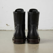 Handcrafted Men's Black Combat Boots
