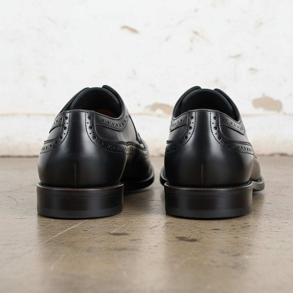 Handmade Men's Full Grain Leather Wingtip Brogue Shoes