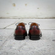 Handmade Men Wingtip Dark Burgundy Formal Shoes, Wing Tip Dress Shoes