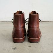 Handmade Men's Brown Leather Ankle Boots