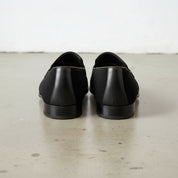 Men Formal Black Leather Shoes, Black Suede Moccasins Shoes