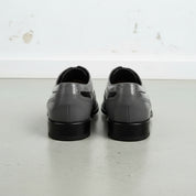 Handcrafted Black and Gray Wingtip Formal Leather Shoes