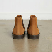 Handmade Men's Tan Color Suede Chelsea Boots, Tan Suede Ankle Boot