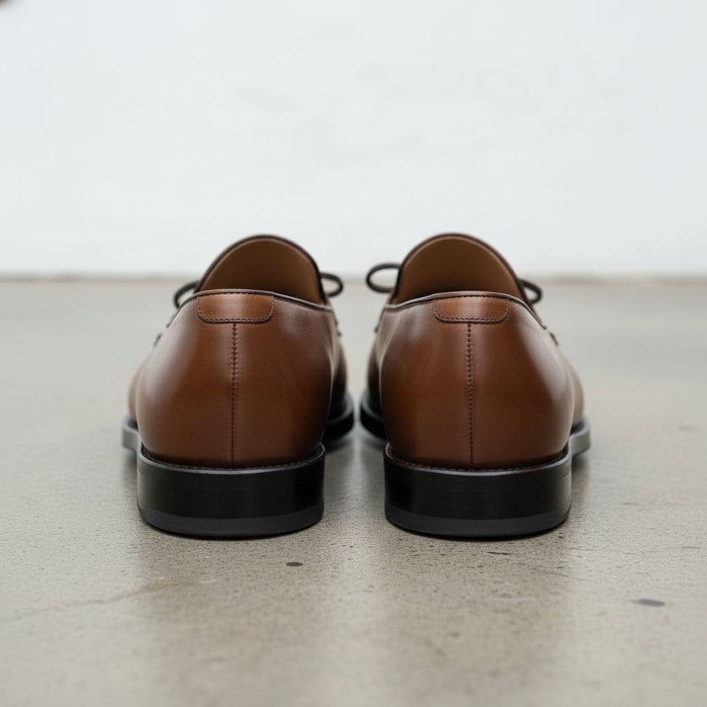 Men's Brown Fringe Leather Tassel Loafers