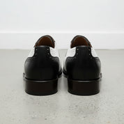 Handmade Mens Two Tone Formal Shoes, Black and White Spectator Shoes