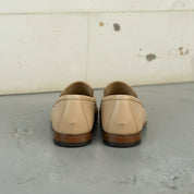 Handcrafted Men's Tan Leather Moccasin Loafers