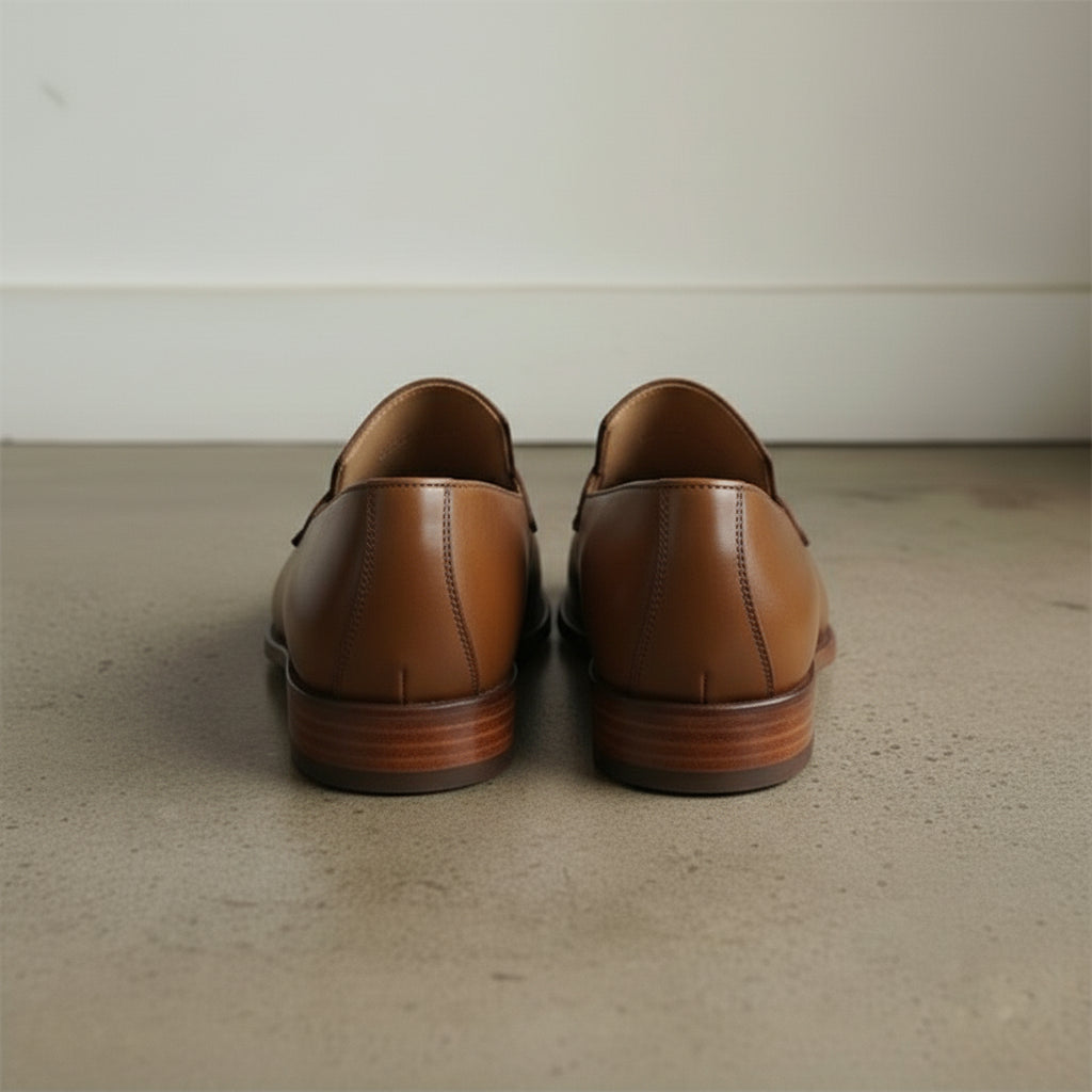 Men's Brown Leather Loafers