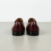 Men's Burgundy Leather Oxfords
