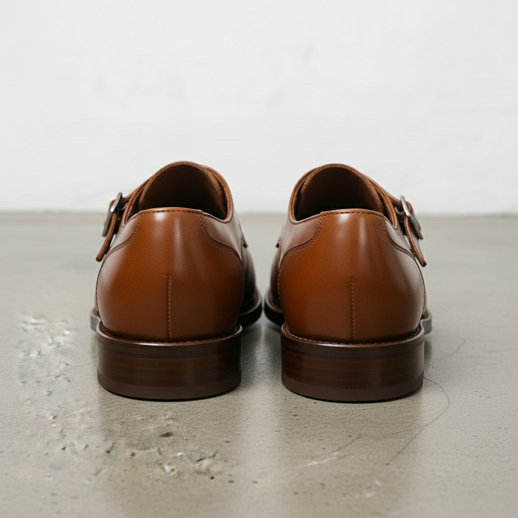 Men's Brown Leather Monks