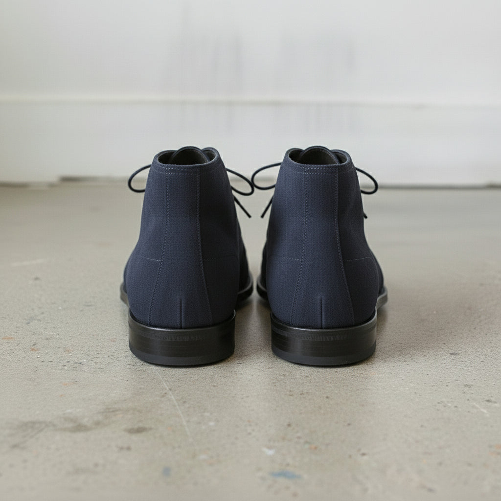 Men's Navy Blue Suede Chukka Boots