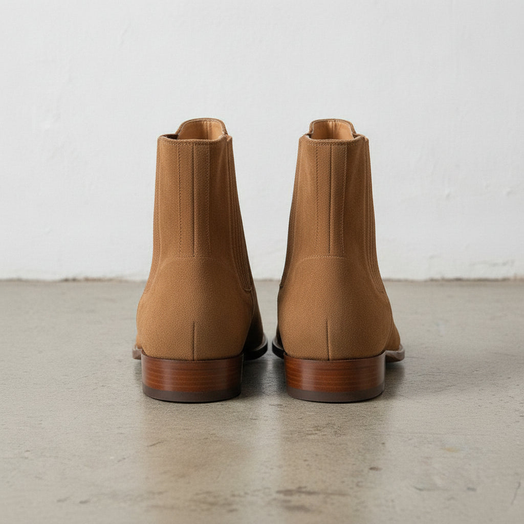 Men's Tan Suede Chelsea Boots