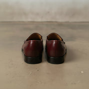 Men's Burgundy Leather Bit Loafers