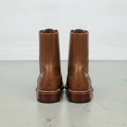 Men's Brown Wingtip Leather Ankle Boots