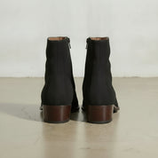 Men's Handmade Black Suede Ankle Boots