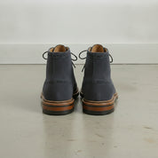 Men's Dark Navy Blue Cap-Toe Suede Ankle Boots — Coldstream